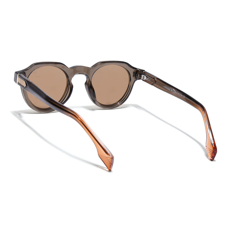 Martin | Brown Oval Sunglasses | Brown Frame - MG9255