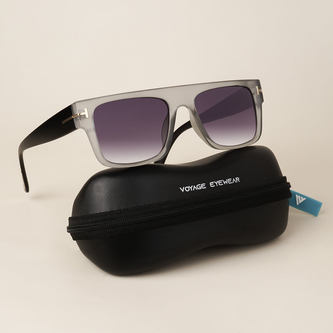 Voyage Grey Wayfarer Sunglasses (A16MG3933)