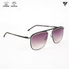 Black & Silver Polarized Wayfarer Sunglasses - PMG4288