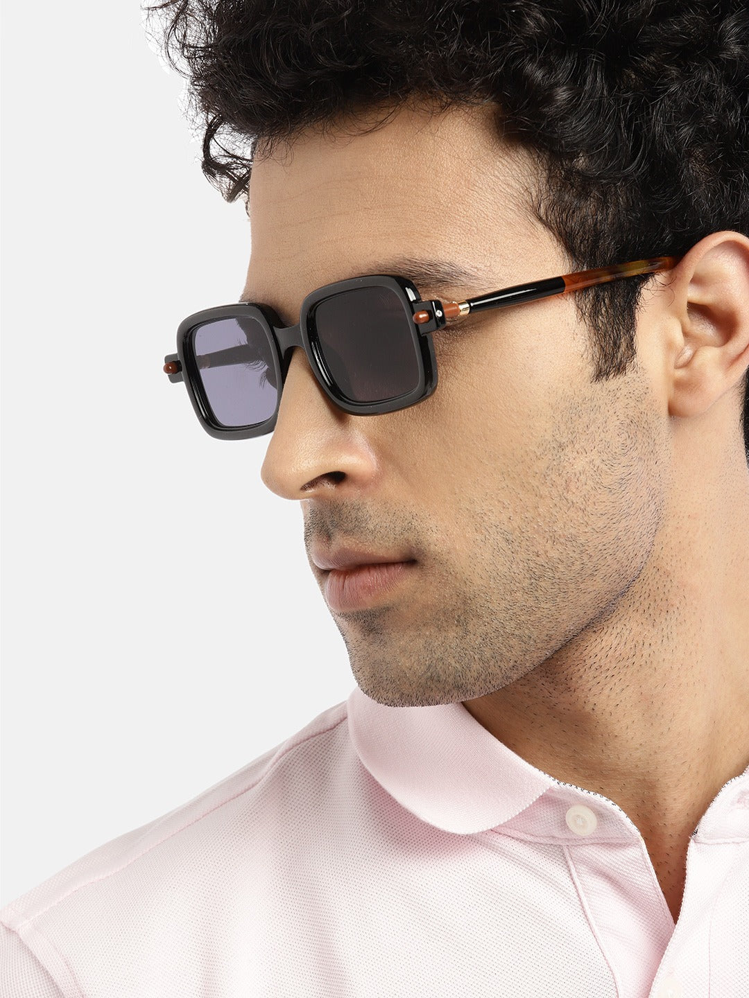 Rectangle Z Black Sunglasses MG3626