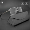 Wayfarer Polarized Sunglasses (Black Lens | Silver Frame - PMG4980)
