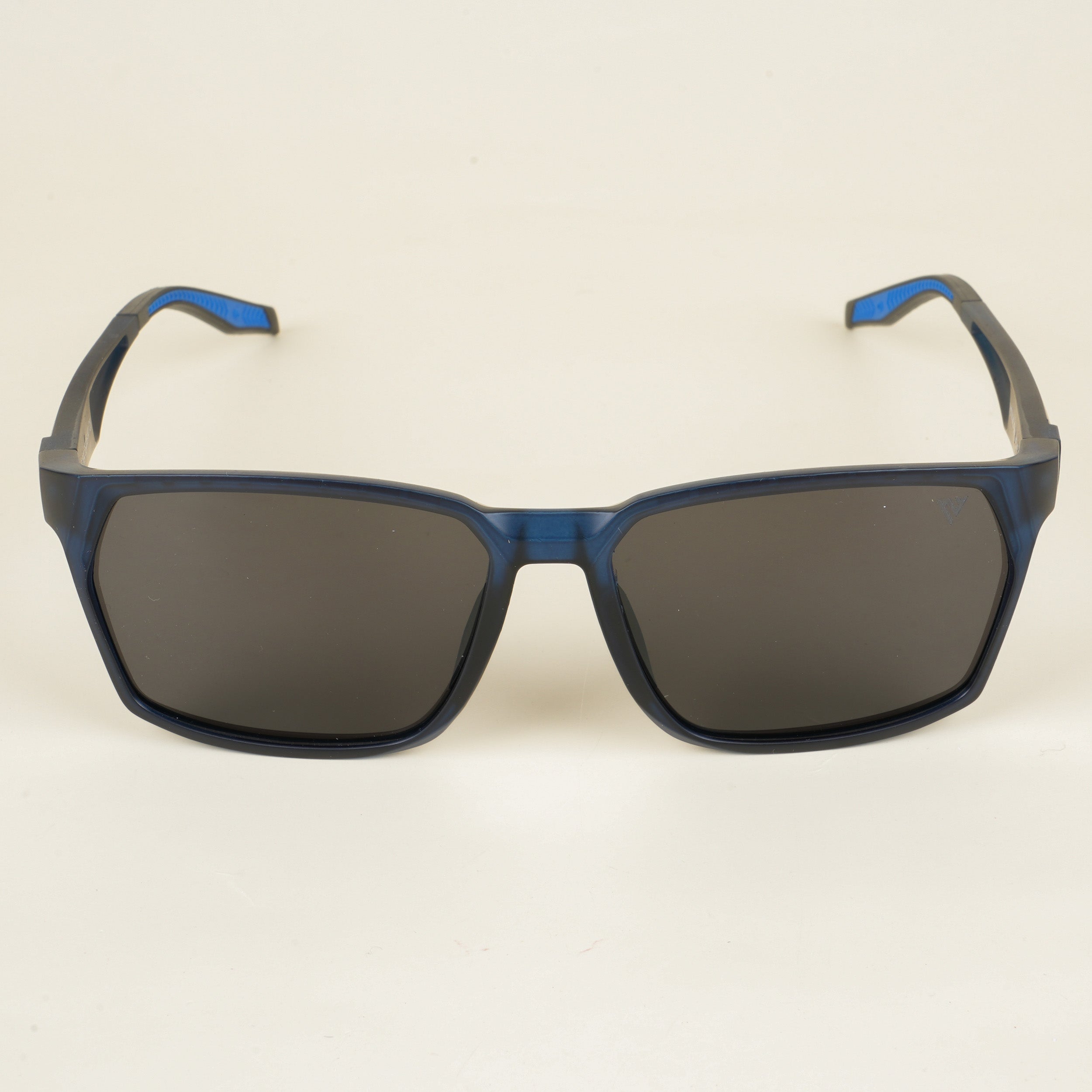 Voyage Wayfarer Polarized Sunglasses for Men & Women (Black Lens | Blue Frame - PMG5287)