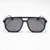 Wayfarer Polarized Sunglasses (Black Lens | Shine Black Frame - PMG4997)