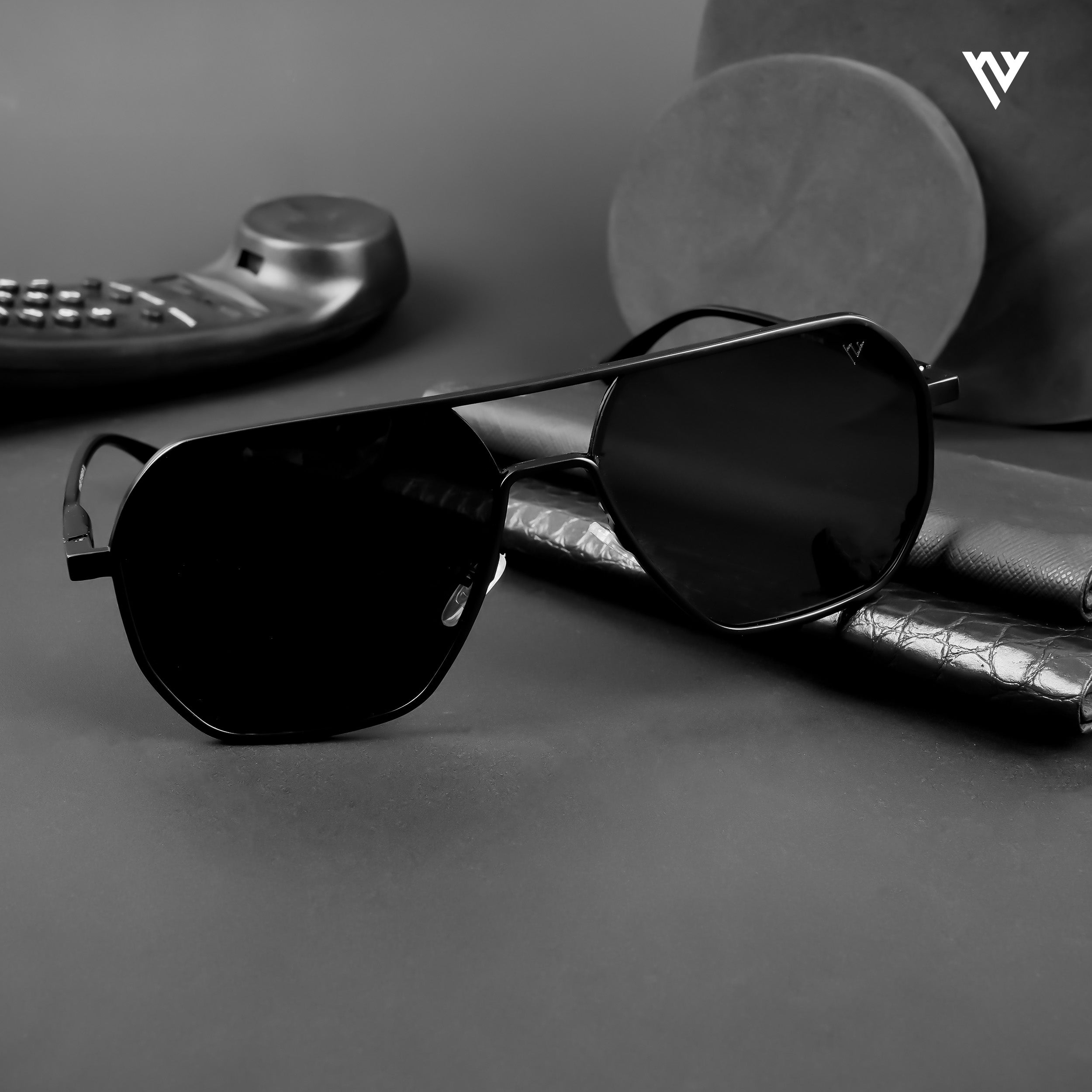 Voyage Exclusive Wayfarer Polarized Sunglasses for Men & Women (Black Lens | Black Frame - PMG5172)