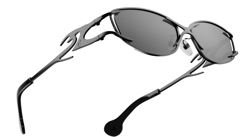 Flammo | Black Rectangle Sunglasses Black Lens | Silver Frame - MG8558