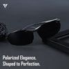 Turbo Aluminium | Black Polarized Sunglasses - PMG4647