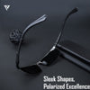 Turbo Aluminium | Black Polarized Sunglasses - PMG4647