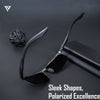 Turbo Aluminium | Silver-Black Polarized Sunglasses - PMG4649