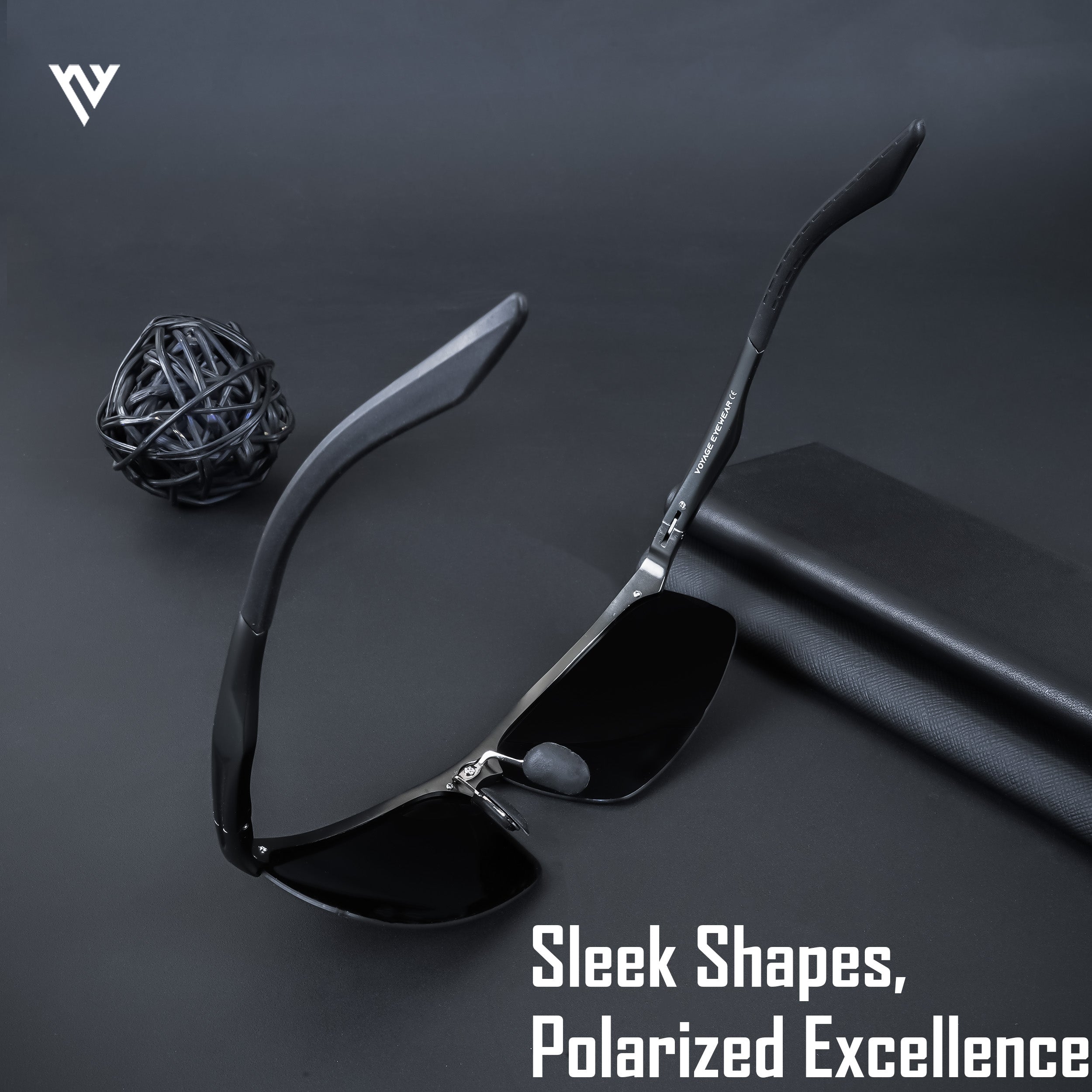 Turbo Aluminium | Silver-Black Polarized Sunglasses - PMG4649