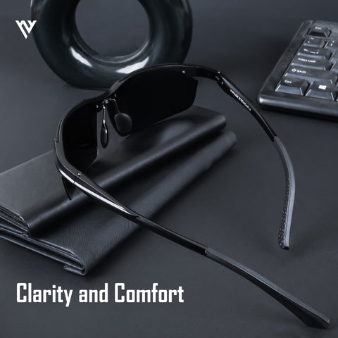 Turbo Aluminium | Gunmetal Black Polarized Sunglasses - PMG4646
