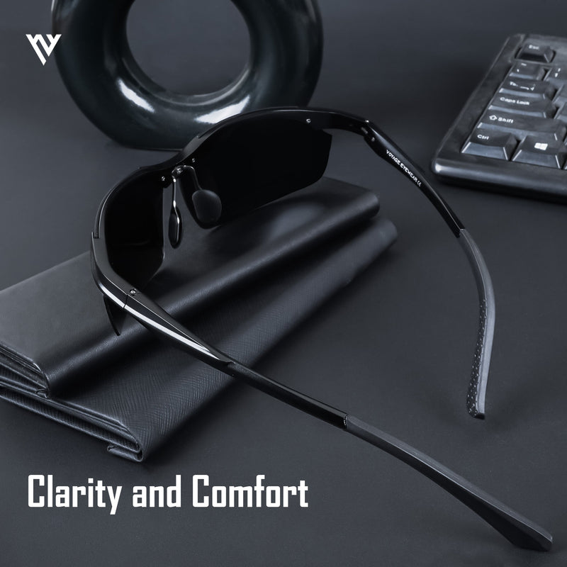 Turbo Aluminium | Gunmetal Black Polarized Sunglasses - PMG4646