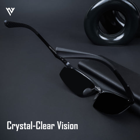 Turbo Aluminium | Gunmetal Black Polarized Sunglasses - PMG4646