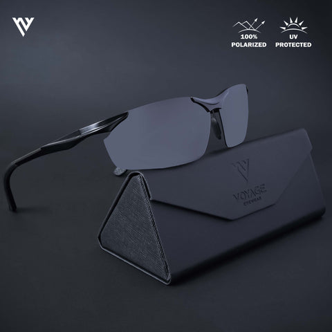 Turbo Aluminium | Black Polarized Sunglasses - PMG4647