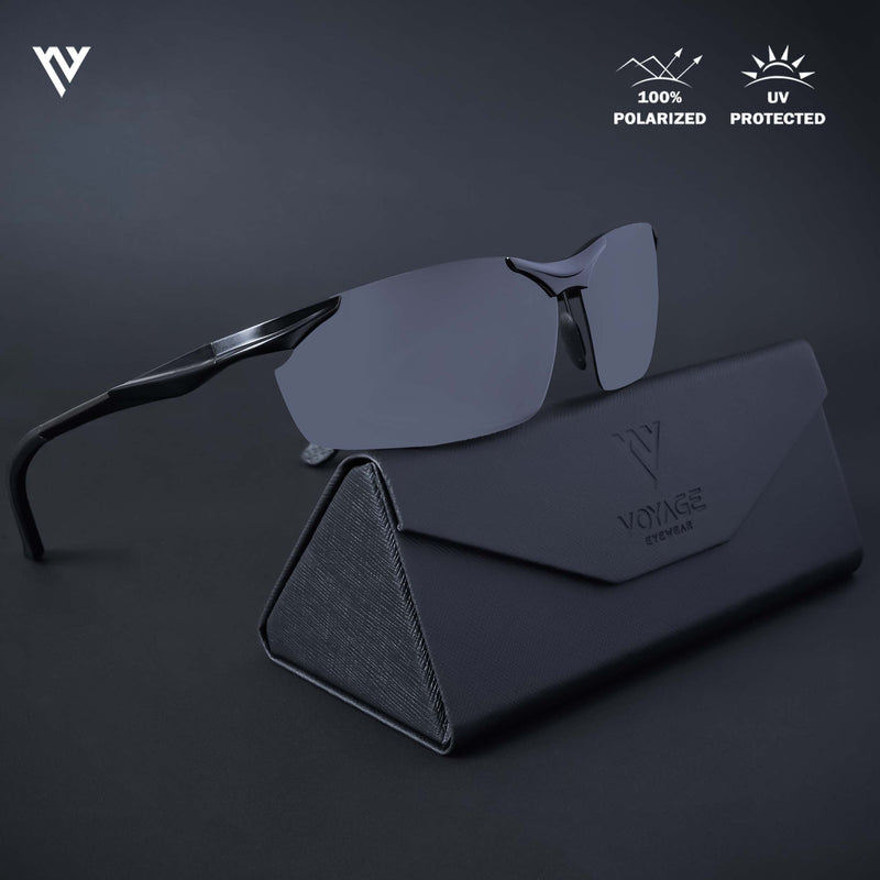 Turbo Aluminium | Black Polarized Sunglasses - PMG4647