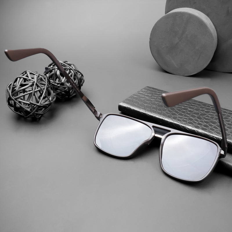 Nexus | Wayfarer Polarized Sunglasses (Brown Lens | Brown Frame - PMG5055)