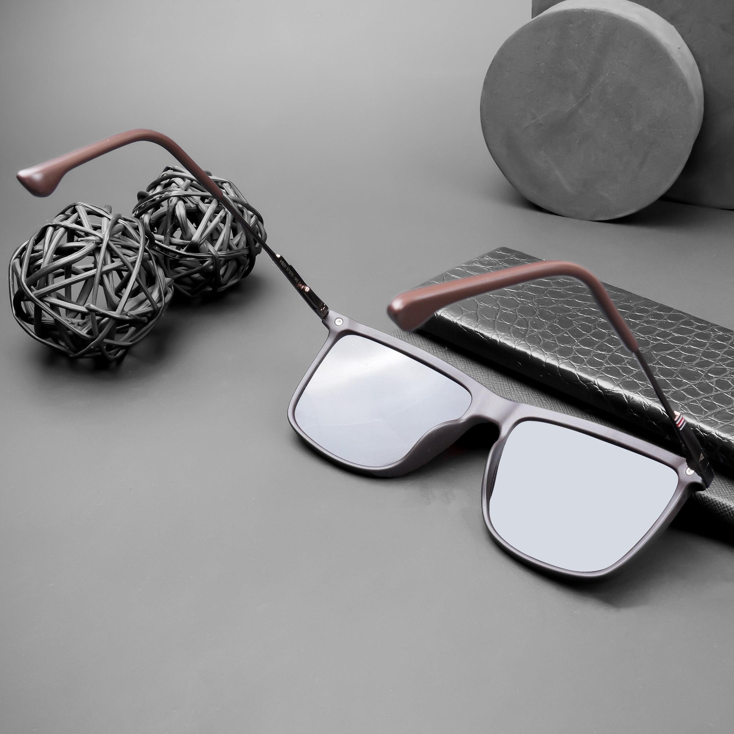 Voyage Exclusive Wayfarer Polarized Sunglasses for Men & Women (Brown Lens | Brown Frame - PMG5039)