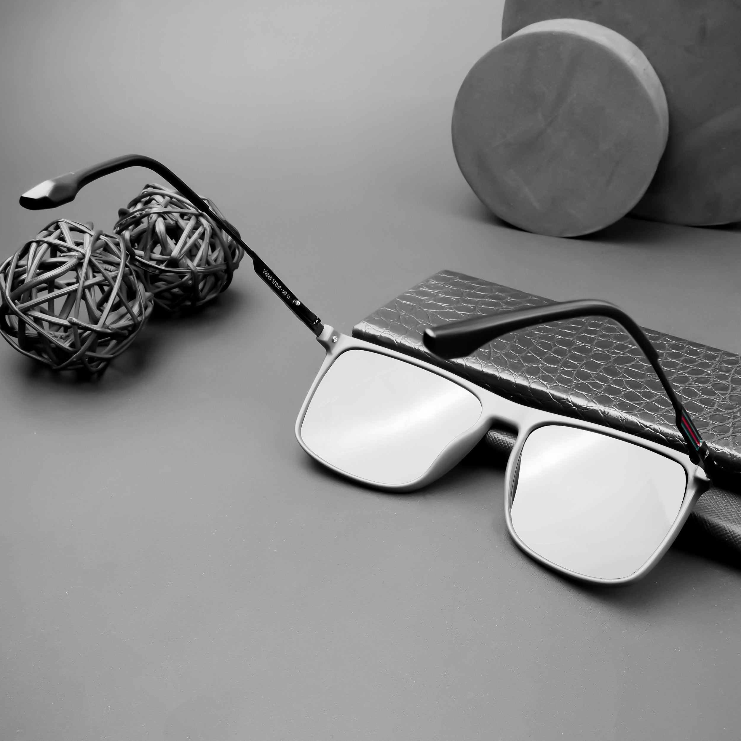 Voyage Exclusive Wayfarer Polarized Sunglasses for Men & Women (Black Lens | Matt Black Frame - PMG5049)