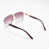 Aviator Sunglasses (Brown & Clear Lens | Golden Frame  - MG5204)