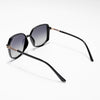 Amber | Black Square Polarized Sunglasses - PMG4249