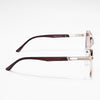 Aviator Sunglasses (Brown & Clear Lens | Golden Frame  - MG5204)