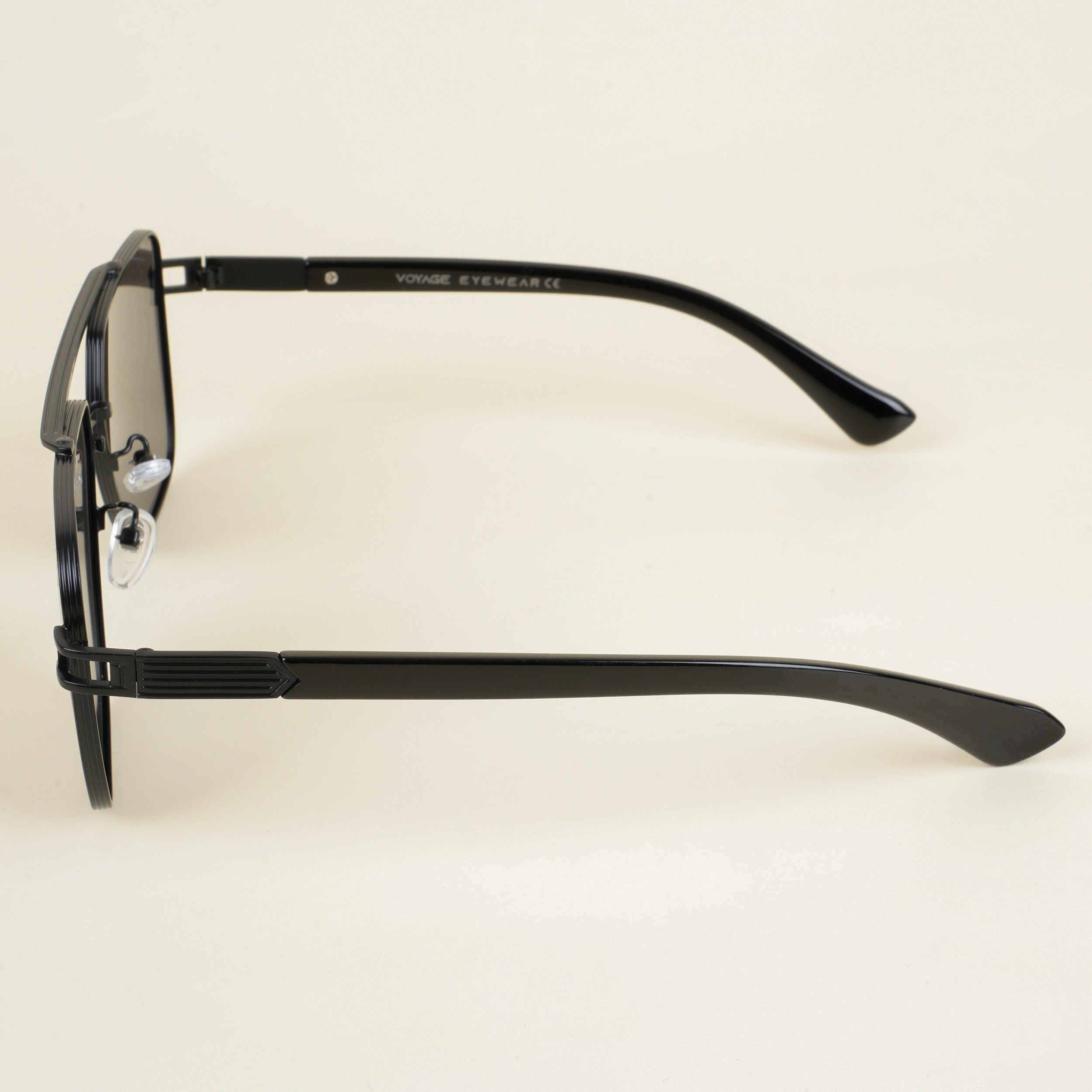 Voyage Wayfarer Sunglasses for Men & Women (Grey Lens | Black Frame - MG5236)