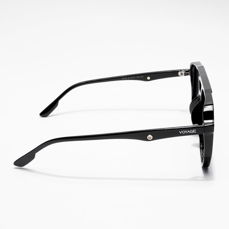 Wayfarer Polarized Sunglasses (Black Lens | Shine Black Frame - PMG4997)