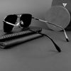 Wayfarer Polarized Sunglasses (Black Lens | Grey Frame - PMG4979)