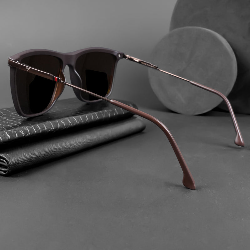 Uptown | Wayfarer Polarized Sunglasses (Brown Lens | Brown Frame - PMG5039)