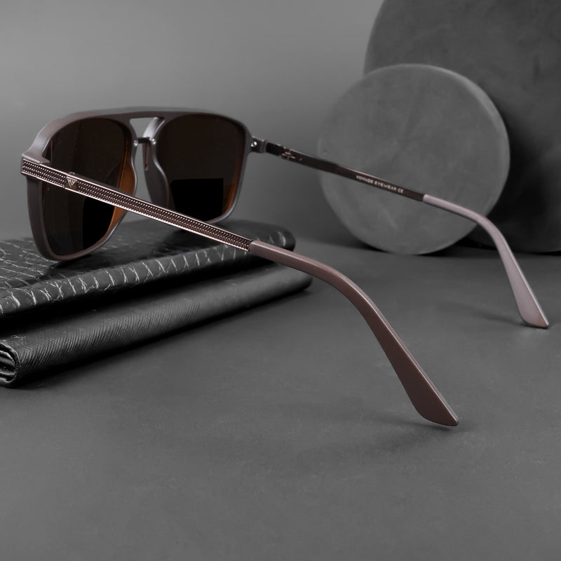 Nexus | Wayfarer Polarized Sunglasses (Brown Lens | Brown Frame - PMG5055)