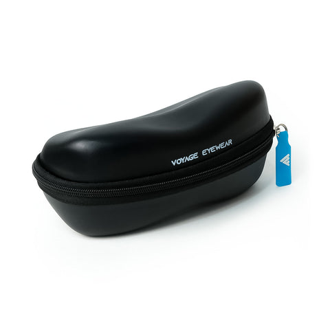 Shadow | Black & Gloden Round Sunglasses | Blue & Clear Lens - MG6729
