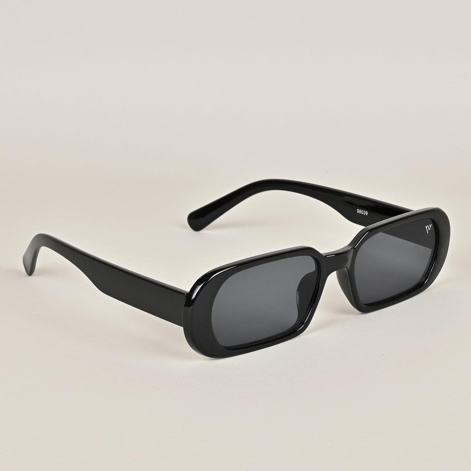 Voyage Retro Oval Black Sunglasses 98039MG3598